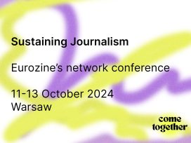 Cover for: Sustaining Journalism—32nd European Meeting of Cultural Journals